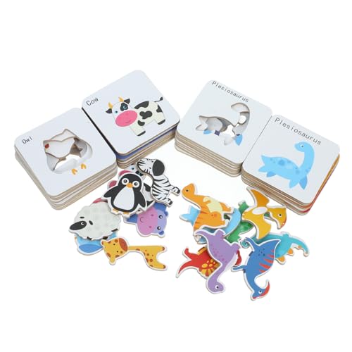 KONTONTY 1 Satz Tier Puzzle aus Pädagogisches Lernspielzeug für Fördert Gedächtnis und Erkennungsfähigkeiten Sicheres und Umweltfreundliches Material KONTONTY 1 Satz Tier Puzzle aus Pädagogisches Lernspielzeug für Fördert Gedächtnis und Erkennungsfähigkeiten Sicheres und Umweltfreundliches Material von KONTONTY