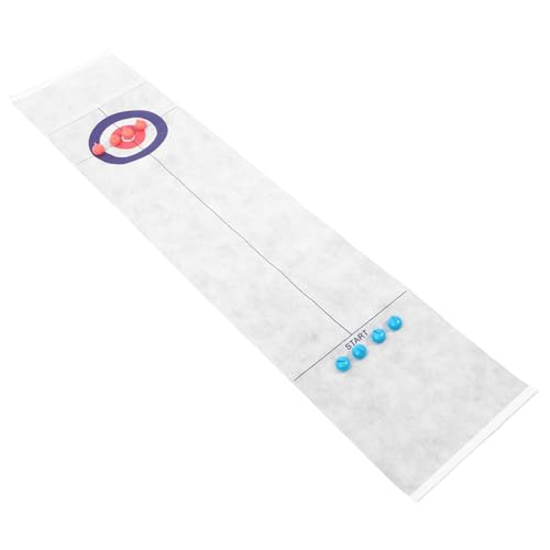 KONTONTY 1 Satz Tischspiel Curling für Indoor Spaß mit Sicherem Kunststoff Interaktives Wurfspiel für Ganze Familie für Gemeinsame Aktivitäten Fördert Kreatives und von KONTONTY