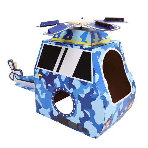 KONTONTY 1 Satz Tragbares DIY für Kleinkinder Bastelset für Fliegerkostüm aus Pappe Camouflage Helikopter Fördert Kreativität und Fantasie Sicher und Leicht zum Tragen KONTONTY 1 Satz Tragbares DIY für Kleinkinder Bastelset für Fliegerkostüm aus Pappe Camouflage Helikopter Fördert Kreativität und Fantasie Sicher und Leicht zum Tragen von KONTONTY