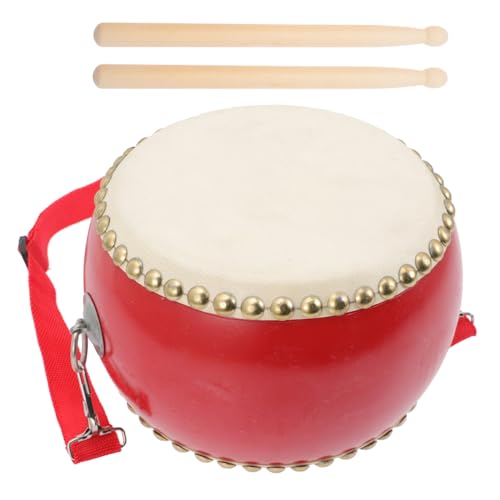 KONTONTY Frühes Lernen Pädagogisches Musikspielzeug Kinder Trommel Set Holz Percussion Trommel Sicher Glatt von KONTONTY