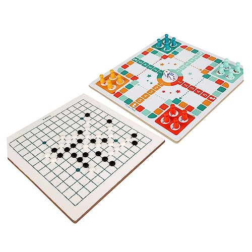 KONTONTY 1 Satz Vielseitiges Flugschach in Reihe Spielbrett Lernspielzeug für Eltern Holzmaterial für Unterhaltsame Familienspiele und Reisen KONTONTY 1 Satz Vielseitiges Flugschach in Reihe Spielbrett Lernspielzeug für Eltern Holzmaterial für Unterhaltsame Familienspiele und Reisen von KONTONTY