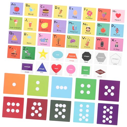KONTONTY Pädagogische Kinderkarten Alphabet-lernkarten Mit Zahlen Und Formen Sicheres Und Stabiles Lernspielzeug Für Jungen Und Mädchen KONTONTY Pädagogische Kinderkarten Alphabet-lernkarten Mit Zahlen Und Formen Sicheres Und Stabiles Lernspielzeug Für Jungen Und Mädchen von KONTONTY