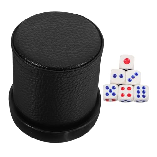 KONTONTY 1 Satz Würfelbecher aus Kunststoff mit Untersetzer Praktischer Würfel Shaker für Partys Ktv und Spieleabende für Aufregende Würfelspiele und Unterhaltung KONTONTY 1 Satz Würfelbecher aus Kunststoff mit Untersetzer Praktischer Würfel Shaker für Partys Ktv und Spieleabende für Aufregende Würfelspiele und Unterhaltung von KONTONTY