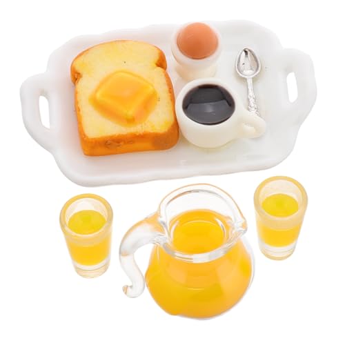 KONTONTY 1 Set Miniatur Küche Zubehör Faux Desserts Mini Becher Für Puppenhaus Frühstück Szene Spielen Lebensmittel Spielzeug von KONTONTY