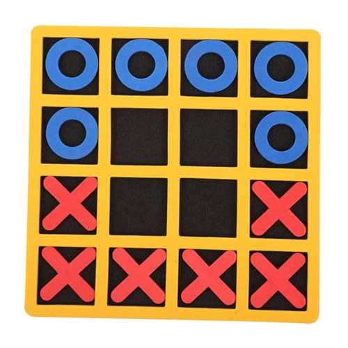 KONTONTY 1 Satz xo Toe drinnen Hinweis Stichwort Planke WHO Schachbrett Schachbrett für Family Game Couchtisch- für zu Hause interessantes Schachspielzeug Eva von KONTONTY
