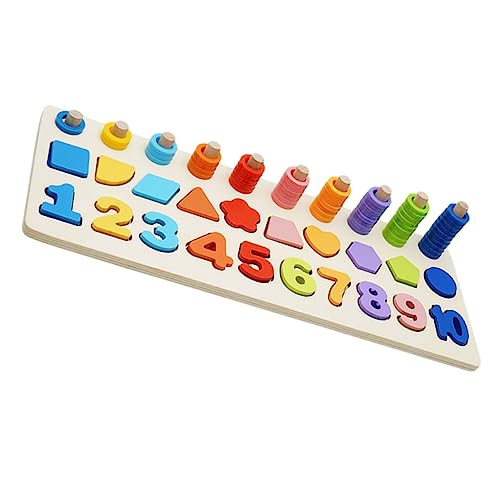 KONTONTY 1 Set 3 In 1 Pairing Board Für Puzzle Logarithmisches Entwicklungsspielzeug Für Lehrbrett Lustig Aus Holz Bunt von KONTONTY