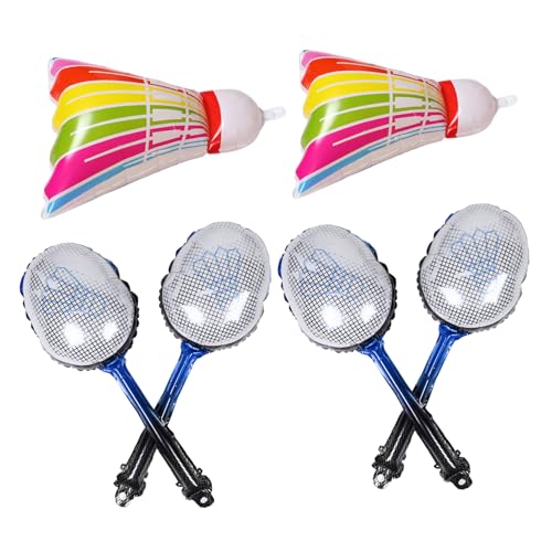 KONTONTY 1 Set Aufblasbarer Badminton -schläger Ballon Set Leichtes Schlägerballon Tragbare Partybevorzugung Aluminiumfolie Ballon Leicht Zu Bösen Badmintonballon Aufzublasen KONTONTY 1 Set Aufblasbarer Badminton -schläger Ballon Set Leichtes Schlägerballon Tragbare Partybevorzugung Aluminiumfolie Ballon Leicht Zu Bösen Badmintonballon Aufzublasen von KONTONTY