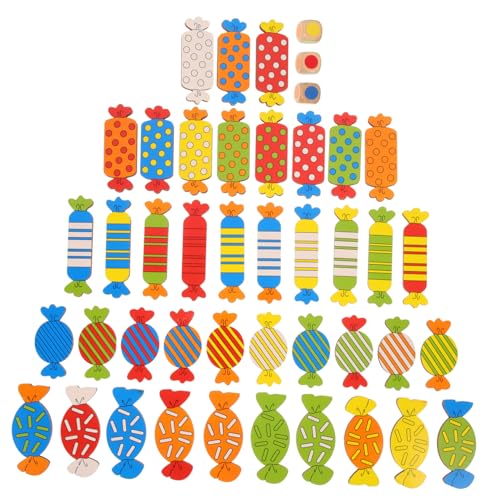 KONTONTY 1 Set Bonbonfarben Matching Kinderspielzeug Kinderpuzzle Farb Und Formerkennungsspielzeug Farbabgleich Denktrainingsspielzeug Lustiges Matching Eltern Kind Spiel von KONTONTY