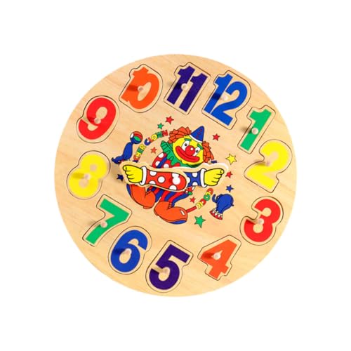 KONTONTY 1 Set Clown Clock Toys Für Kleinkinder Rätsel Kleinkind Puzzle Rätsel Vorschulspielzeug Kognitive Toys Kognitive Toys Early Education Holz KONTONTY 1 Set Clown Clock Toys Für Kleinkinder Rätsel Kleinkind Puzzle Rätsel Vorschulspielzeug Kognitive Toys Kognitive Toys Early Education Holz von KONTONTY