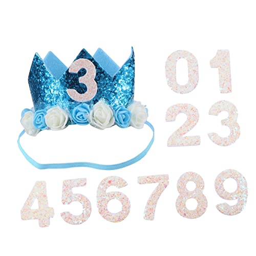 KONTONTY Elegante digitale Krone Geburtstagshut Geburtstagsparty Set Nummerierte Party Krone für Jungen und Mädchen Jungen Mädchen KONTONTY Elegante digitale Krone Geburtstagshut Geburtstagsparty Set Nummerierte Party Krone für Jungen und Mädchen Jungen Mädchen von KONTONTY
