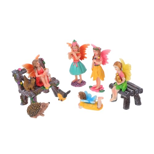 KONTONTY 1 Set Fairy Statuen Mini -Figuren Für Gartenharz Feen Desktop Orament Miniatur Feenmodelle Für Mikrolandschaftsgarten KONTONTY 1 Set Fairy Statuen Mini -Figuren Für Gartenharz Feen Desktop Orament Miniatur Feenmodelle Für Mikrolandschaftsgarten von KONTONTY