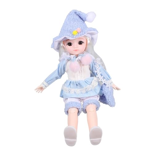 KONTONTY 1 Set Gelenkpuppe Realistische Babypuppen Erstes Anziehpuppe Mit Make Up Puppe Mit Kleidung Minipuppe Kleine Puppe Puppe Mit Kleidungszubehör Sky von KONTONTY