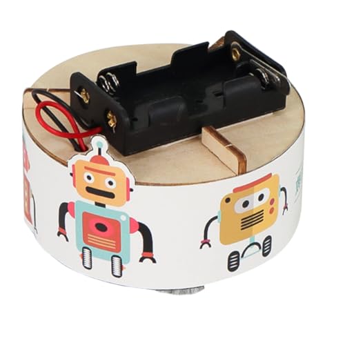 KONTONTY 1 Set Holz Kehrroboter Roboter Montageroboter Kognitive Roboter Lustige 3D Kleine Roboter Montageroboter Robotermodell Birke von KONTONTY