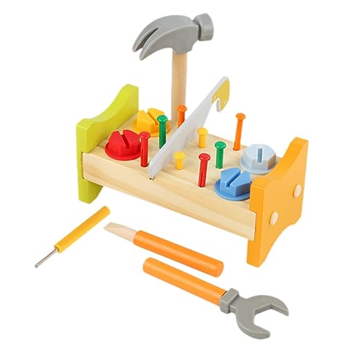 KONTONTY Kinder Gartenwerkzeug 1 Set Holzspielzeug Werkzeugkasten Für Pädagogisches Pounding Peg Mit Hammer Für Kleinkinder Motorikspielzeug Zur Von Geschicklichkeit Und Kreativität Hammer Kinder KONTONTY Kinder Gartenwerkzeug 1 Set Holzspielzeug Werkzeugkasten Für Pädagogisches Pounding Peg Mit Hammer Für Kleinkinder Motorikspielzeug Zur Von Geschicklichkeit Und Kreativität Hammer Kinder von KONTONTY