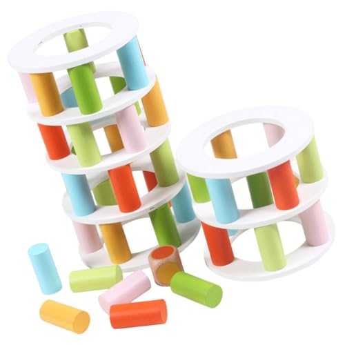 KONTONTY Montessori Spielzeug 1 Set Holzstapelspiel Balancespielzeug Aus Lernspielzeug Für Pädagogisches Stapelspiel Für Frühkindliche Entwicklung Interaktives Familienspiel Sensorik Spielzeug Baby KONTONTY Montessori Spielzeug 1 Set Holzstapelspiel Balancespielzeug Aus Lernspielzeug Für Pädagogisches Stapelspiel Für Frühkindliche Entwicklung Interaktives Familienspiel Sensorik Spielzeug Baby von KONTONTY