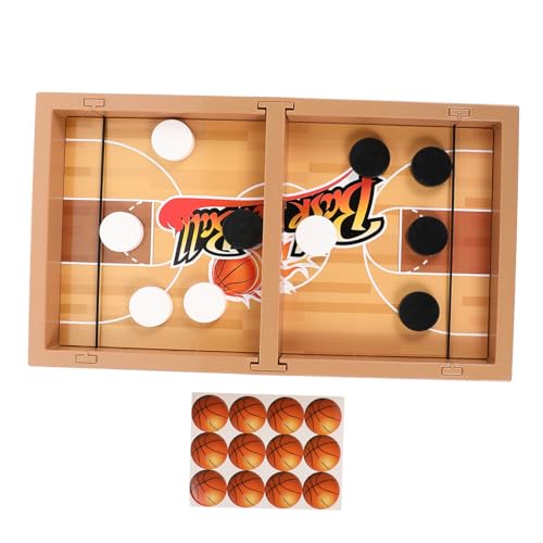 KONTONTY 1 Set Hüpfendes Schach Partyzubehör Spielspielzeug Für Die Familie Hockey Tischspiel Familienbrettspiele Schnelles Sling Puck Brettspiel Tisch Desktop Kunststoff von KONTONTY