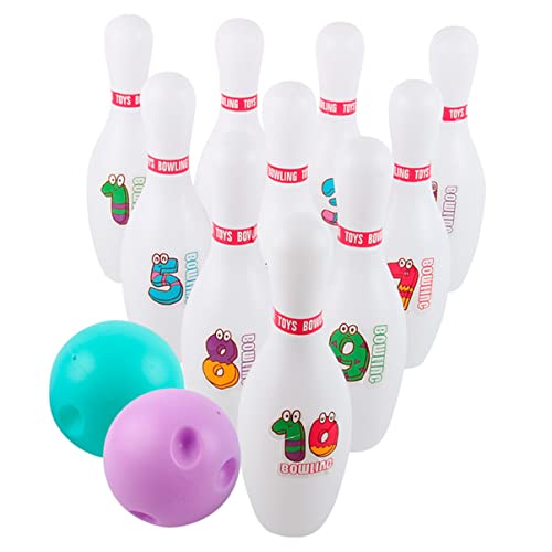 KONTONTY Interaktives Bowling-Spielzeug Für Kinder Bowling-Spiel-Set Für Kinder Pädagogisches Indoor-sportspielzeug Leuchtende Farben KONTONTY Interaktives Bowling-Spielzeug Für Kinder Bowling-Spiel-Set Für Kinder Pädagogisches Indoor-sportspielzeug Leuchtende Farben von KONTONTY