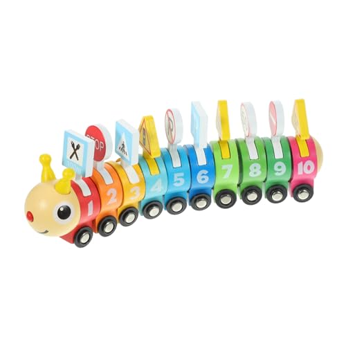 KONTONTY Holzeisenbahn-Spielzeug Zahlen Passende Farben Spielzeugeisenbahn Für Vorschulkinder Frühes Lernen Pädagogisches Spielzeug-Set KONTONTY Holzeisenbahn-Spielzeug Zahlen Passende Farben Spielzeugeisenbahn Für Vorschulkinder Frühes Lernen Pädagogisches Spielzeug-Set von KONTONTY