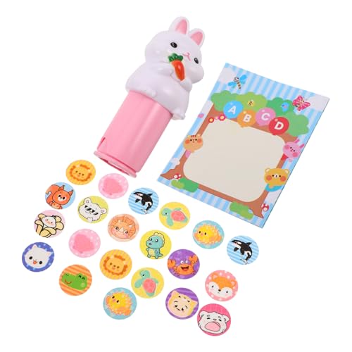 KONTONTY Set Mit 1 Niedlichen Aufkleber-stempelspielzeug in Hasenform Für Kinder Bastelspielzeug Mit Cartoon-Motiven KONTONTY Set Mit 1 Niedlichen Aufkleber-stempelspielzeug in Hasenform Für Kinder Bastelspielzeug Mit Cartoon-Motiven von KONTONTY