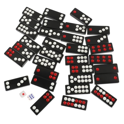 KONTONTY 1 Set Spielset Chinesische Mahjong-Fliesen Ebenholz Für Unterhaltsame Partys von KONTONTY