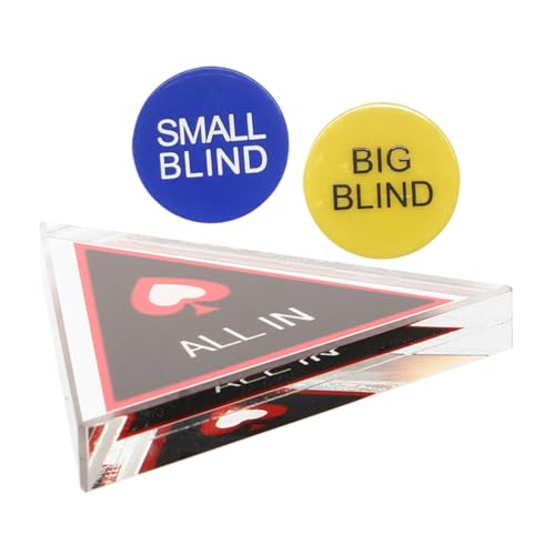 KONTONTY Poker Spiel Essential Poker Button Nummer Chips Kartenschutz Für Poker Set von KONTONTY