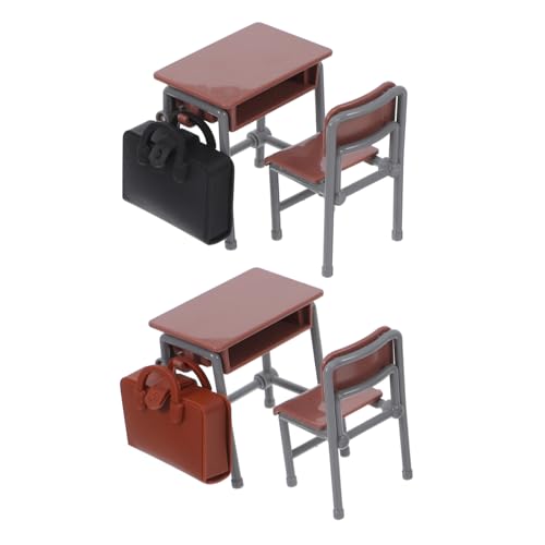 KONTONTY 1 Set Puppenhaustisch: Miniatur-puppenhauszubehör – Mini-schreibtischstuhl, Rucksack, Schulbedarf – Handgefertigte Mini-möbel Für Miniatur-szenenmodelle KONTONTY 1 Set Puppenhaustisch: Miniatur-puppenhauszubehör – Mini-schreibtischstuhl, Rucksack, Schulbedarf – Handgefertigte Mini-möbel Für Miniatur-szenenmodelle von KONTONTY