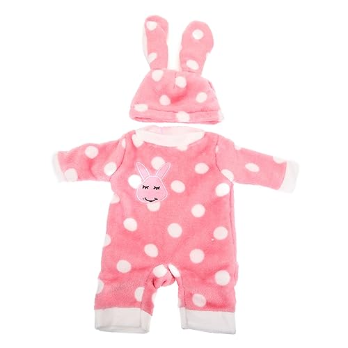 KONTONTY Baby 1 Set Puppenkleidung Für Puppen Niedliches Schlafanzug Set Mit Und Hasenmotiv Puppenmode Für Ädchen 2 Teiliges Outfit Mama von KONTONTY