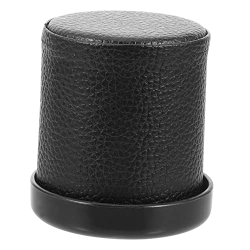 KONTONTY 1 Set Silent Leder Siebbecher Würfel Kompaktbecher Wiederverwendbarer Würfelhalter Würfelschüttelhalter Silence Schüttelwürfelhalter Schüttelwürfelbecher Spielzubehör Bar von KONTONTY