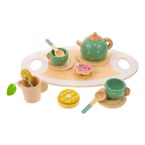 KONTONTY 1 Set Simulation Teeservice Spielhaus Kleinkind Spielset Rollenspiel Für Tee Für Mädchen Kleinkind Mädchen Geburtstagsgeschenk Für Holz von KONTONTY