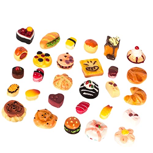 KONTONTY 1 Set Simuliertes Brot Mini Lebensmittel Miniatur Lebensmittel Gefälschter Kuchen Mini Dessert Modell Miniatur Dessert Modell Kinder Die So Tun Als Ob Sie von KONTONTY