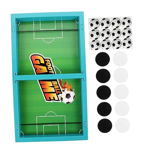 KONTONTY 1 Set Springendes Schachspielzeug Brettspiel Partyzubehör Tisch Desktop Kampfhockey Tischspiel Tischspiele Schnelles Sling Puck Spiel Himmelblau von KONTONTY