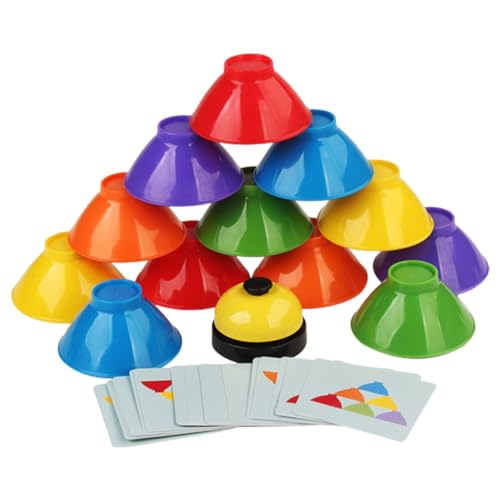KONTONTY Lernspielzeug Für Kinder Baby-stapelbecher-Set Farb- Und Formsortierspielzeug Stapelbecher-Spiel Für Sensorisches Spielen Für Kleinkinder von KONTONTY