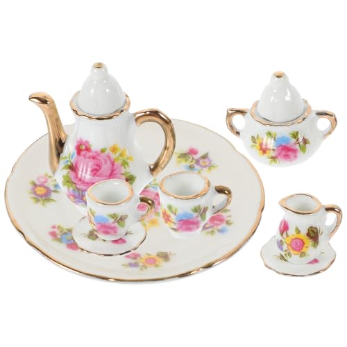 KONTONTY 1 Set Tea Töpfe Keramik Mini Und Teebassen Miniatur Tee Tassen Zubehör Accessoires KONTONTY 1 Set Tea Töpfe Keramik Mini Und Teebassen Miniatur Tee Tassen Zubehör Accessoires von KONTONTY