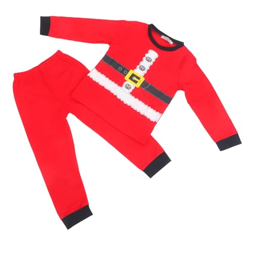 KONTONTY 1 Set Weihnachtspyjama Set Weihnachten Für Kleinkinder Kleine Gestrickte Outfits Kostüm Feiertag Weihnachten Winter Match Erstes Weihnachtsthema Kindernachtwäsche Flanell Rot KONTONTY 1 Set Weihnachtspyjama Set Weihnachten Für Kleinkinder Kleine Gestrickte Outfits Kostüm Feiertag Weihnachten Winter Match Erstes Weihnachtsthema Kindernachtwäsche Flanell Rot von KONTONTY