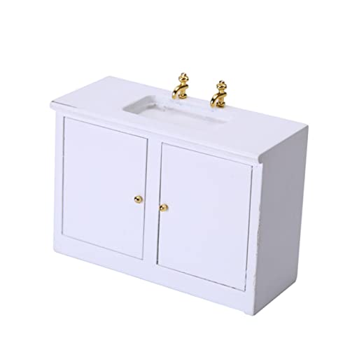 KONTONTY 1 Stück Badezimmer Waschbecken Modell Kleines Haus Puppenhaus Möbel Miniatur Waschbecken Möbel Modell Mini Waschbecken Badezimmer Miniatur Puppenhaus Zubehör Miniatur von KONTONTY