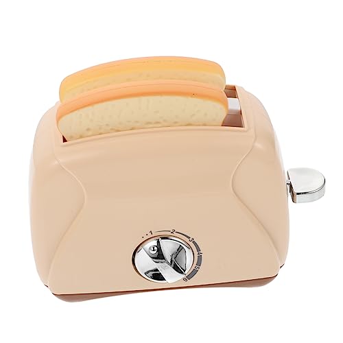 KONTONTY 1 Stück Brotmaschine Dekoration Toaster Lustiges Toastermaschinenspielzeug Frühstücksspielzeug -Toaster Miniatur-Toaster- Retro-Toaster Plastik Khaki KONTONTY 1 Stück Brotmaschine Dekoration Toaster Lustiges Toastermaschinenspielzeug Frühstücksspielzeug -Toaster Miniatur-Toaster- Retro-Toaster Plastik Khaki von KONTONTY