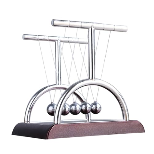 KONTONTY 1 Stück Bump -Ball -Ornament Newton Wiegenkugeln Lustiges Tischdekoration Stylischer Stoßball Dekorative Ornament Interessantes Physikalisches Modell Plastik KONTONTY 1 Stück Bump -Ball -Ornament Newton Wiegenkugeln Lustiges Tischdekoration Stylischer Stoßball Dekorative Ornament Interessantes Physikalisches Modell Plastik von KONTONTY