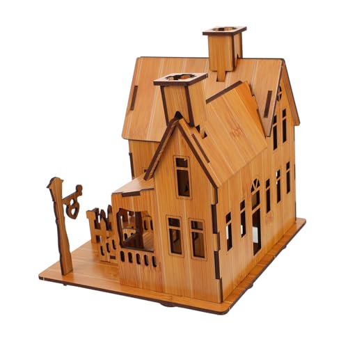 KONTONTY 1 Stück DIY Hausmodell Puzzle aus Holz Kreatives Fantasie und Konzentration für zu Geburtstag und Weihnachten Kein Werkzeug oder Kleber Nötig Dekoratives Modell für Schreibtisch KONTONTY 1 Stück DIY Hausmodell Puzzle aus Holz Kreatives Fantasie und Konzentration für zu Geburtstag und Weihnachten Kein Werkzeug oder Kleber Nötig Dekoratives Modell für Schreibtisch von KONTONTY