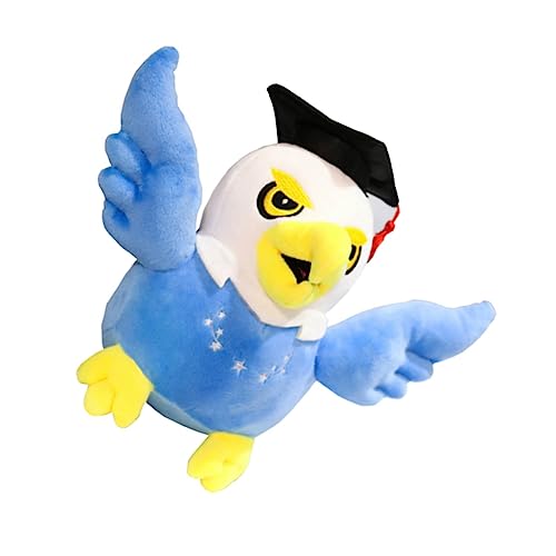 KONTONTY 1 Stück Graduation Plush Eagle Doll Große Niedliche Doktorhut für Abschiedsfeiern Dekoration für Zuhause und Büro von KONTONTY