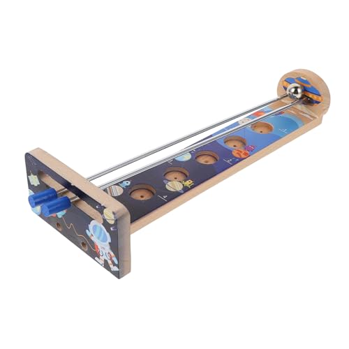 KONTONTY 1 Stück Hockey-Brettspiel für kinderspielzeug familienspiele Tischspiel Fun Toy Präzise fallende Bälle Spielspielzeug rollendes Stahlkugel-Spielspielzeug Holz Navy von KONTONTY