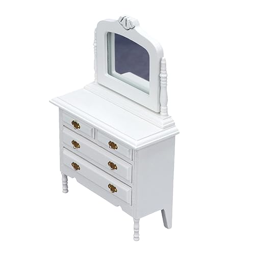 KONTONTY 1 Stück Holzverkesseltischmodell Winzig Miniatur Spiegel Puppe Minikühlschrank Kleine Hausdekoration Kleiner Schminktisch Kleiner Schminktisch Mini Möbel Hölzern Weiß KONTONTY 1 Stück Holzverkesseltischmodell Winzig Miniatur Spiegel Puppe Minikühlschrank Kleine Hausdekoration Kleiner Schminktisch Kleiner Schminktisch Mini Möbel Hölzern Weiß von KONTONTY