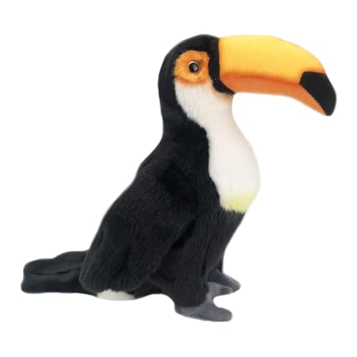 KONTONTY 1 Stück Imitation Toucan Plüschspielzeug Lustige Kuschelige Dekoration Weiches Stofftier für für Jungen und Mädchen Hochwertiger Plüsch Warm und von KONTONTY
