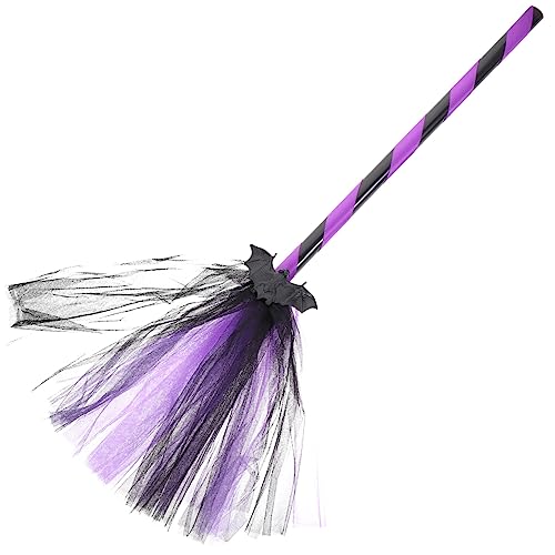 KONTONTY Halloween-Party Besen 1 Pc Bat Besen Gestreiften Griff Einzigartige Halloween Decor Requisiten Für KONTONTY Halloween-Party Besen 1 Pc Bat Besen Gestreiften Griff Einzigartige Halloween Decor Requisiten Für von KONTONTY