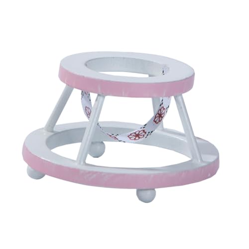 KONTONTY 1 Stück Lauflernhilfe für kinderspielzeug Kid Toys Puppenhausmöbel Children Toys Toys Puppenheimlernwagen hölzerne Handwerksverzierung Puppenhaus-Läufer Rosa von KONTONTY
