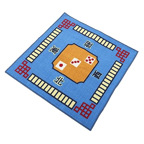 KONTONTY 1 Stück Mahjong-tischdecke Mahjong-Matte Aus Filz Tuch Mahjong-matten Mahjong-tischdecke Abdeckung Für Tischspiele Spieltischabdeckung Mahjong-spielmatte Spieltischmatte Blue Gummi von KONTONTY
