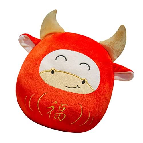 KONTONTY 1 Stück Plüschtier Flauschige Kuscheltiere Jahr der Ochsenpuppe Maskottchen des neuen Jahres Animal Figures Chaps Toy Maskottchen Kuh Maskottchen Puppe Textil- rot KONTONTY 1 Stück Plüschtier Flauschige Kuscheltiere Jahr der Ochsenpuppe Maskottchen des neuen Jahres Animal Figures Chaps Toy Maskottchen Kuh Maskottchen Puppe Textil- rot von KONTONTY