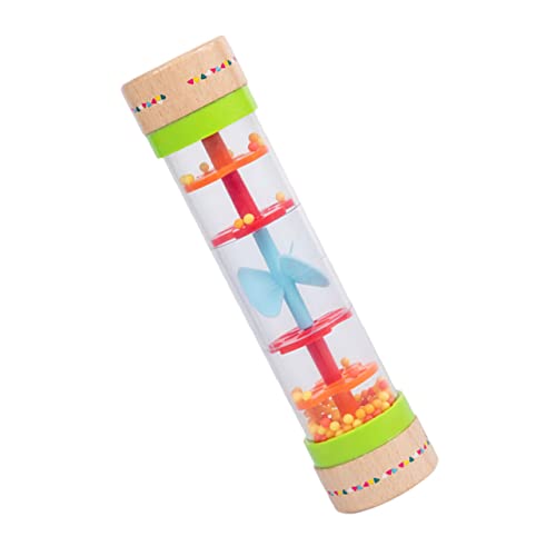 KONTONTY 1 Stück Regen Rohr aus Holz kinderinstrumente musikinstrumente für Musikinstrument für Regenmacher-Instrument musikinstrumente hölzern Colorful von KONTONTY