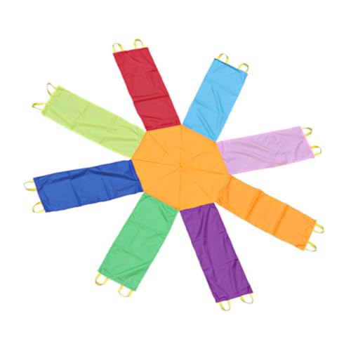 KONTONTY 1 Stück Regenbogenschirm Werfen Regenschirm Für Körperliches Training Regenschirm-Spiel Trainingsangebot Für Koordinationsspielzeug Für Nylon von KONTONTY
