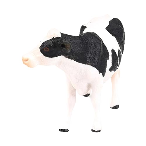KONTONTY 1 Stück Simulierte Tierspielzeug Miniatur-Tierfiguren Mini-Kühe-Figuren Kleine Figur Kuhstatue Tierverzierung für Nutztiere Kuh Tierspielzeugkind Kuh Figur von KONTONTY