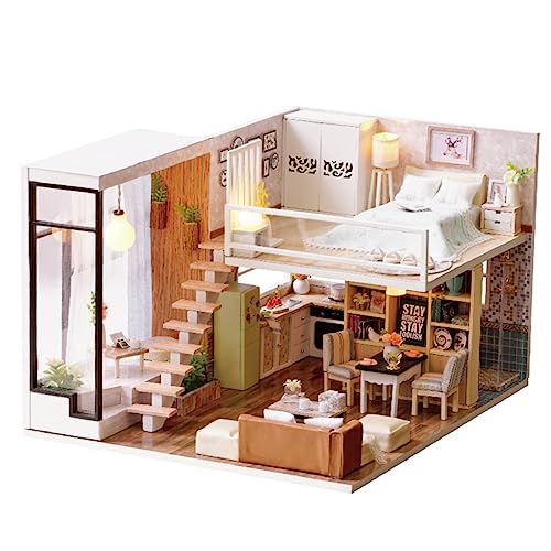 KONTONTY 1 Stück Wohnung selber Bauen Diorama-Bausatz Spielzeughaus Puppenhaus Bausätze Puppenhauszubehör Kleinkinder bastelset basteln für Mini-Wohnung Miniatur DIY KONTONTY 1 Stück Wohnung selber Bauen Diorama-Bausatz Spielzeughaus Puppenhaus Bausätze Puppenhauszubehör Kleinkinder bastelset basteln für Mini-Wohnung Miniatur DIY von KONTONTY